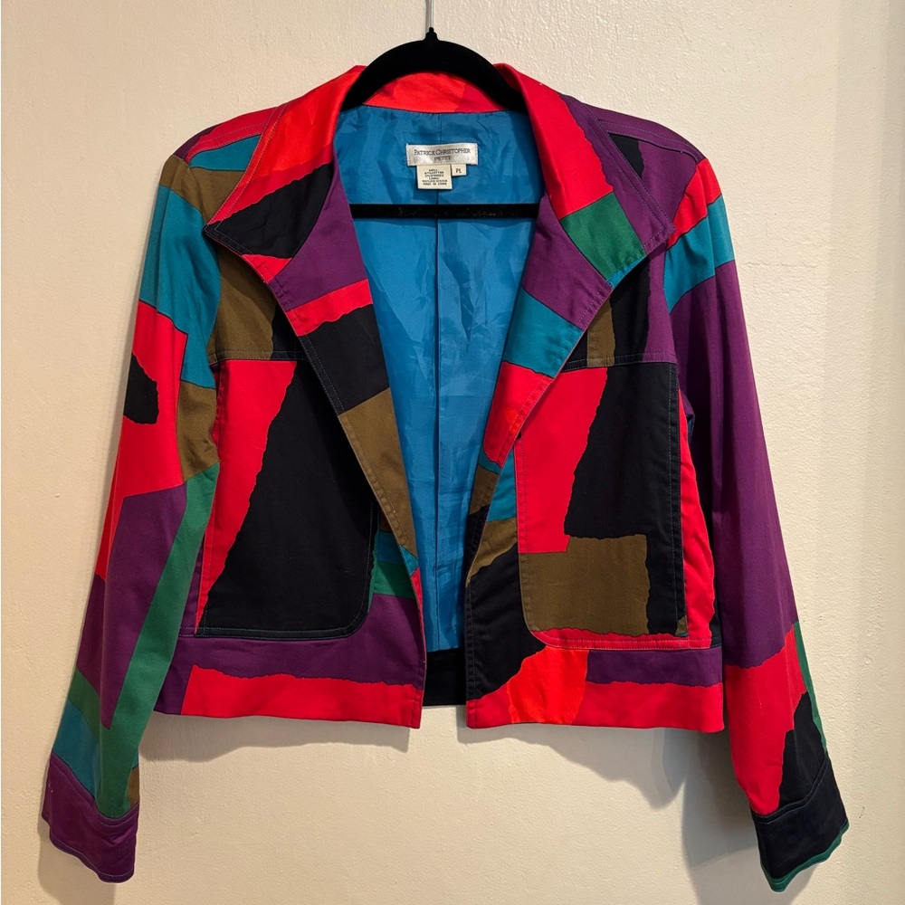 Patrick Christopher Summer Colorblock Blazer, siz… - image 1